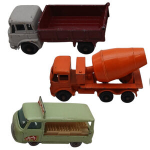 LESNEY Matchbox Diecast: Cement Mixer Bedford Tipper Truck Commer Bottle Float